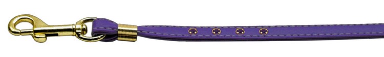 Color Crystal Leash Purple w/ Purple Stones Gold Hardware